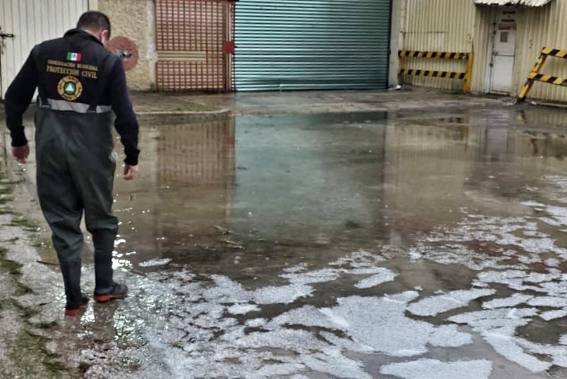 Ayuntamiento de Tlaxcala despliega brigadas ante lluvia con granizo y pide extremar precauciones